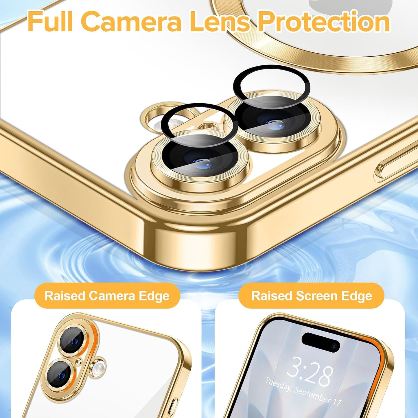 iPhone 17 Clear Magnetic Case with MagSafe Slim TPU Cover