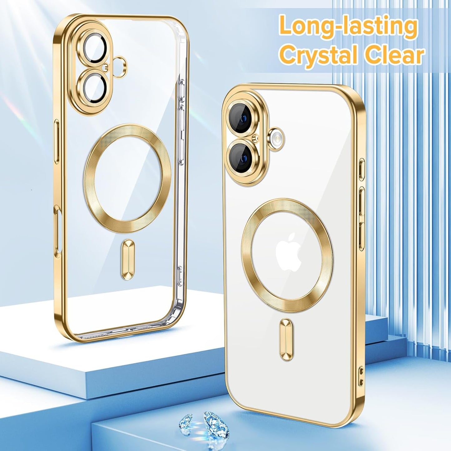 iPhone 17 Clear Magnetic Case with MagSafe Slim TPU Cover