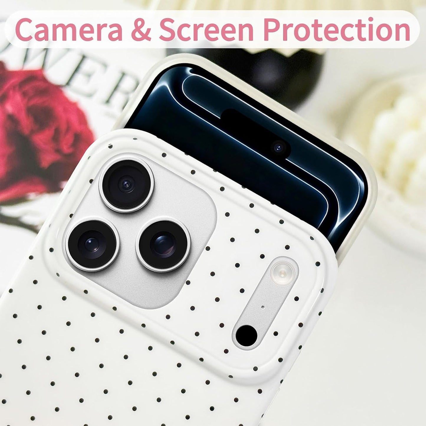 iPhone 17 Pro Max Polka Dot TPU Case