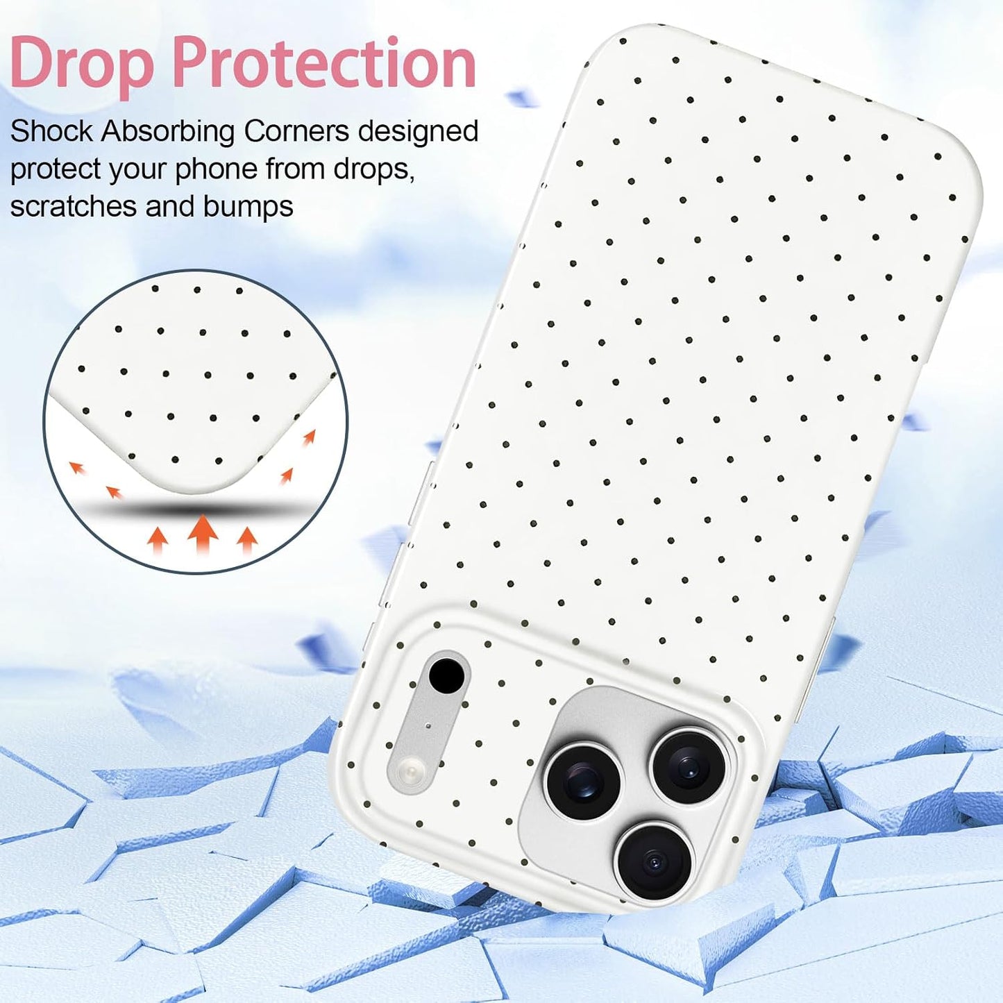 iPhone 17 Pro Max Polka Dot TPU Case