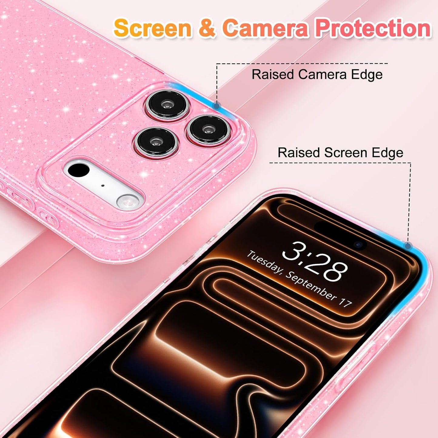 iPhone 17 Pro Max Glitter TPU Case