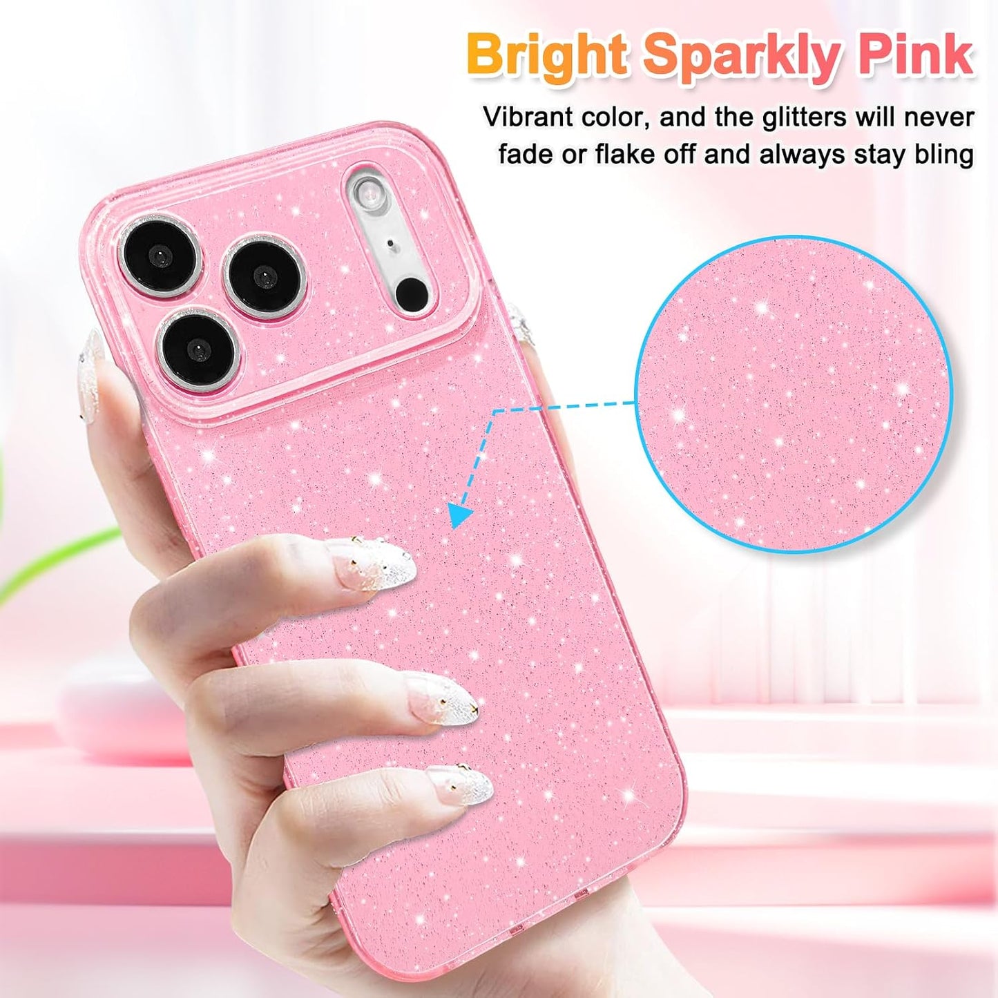 iPhone 17 Pro Max Glitter TPU Case